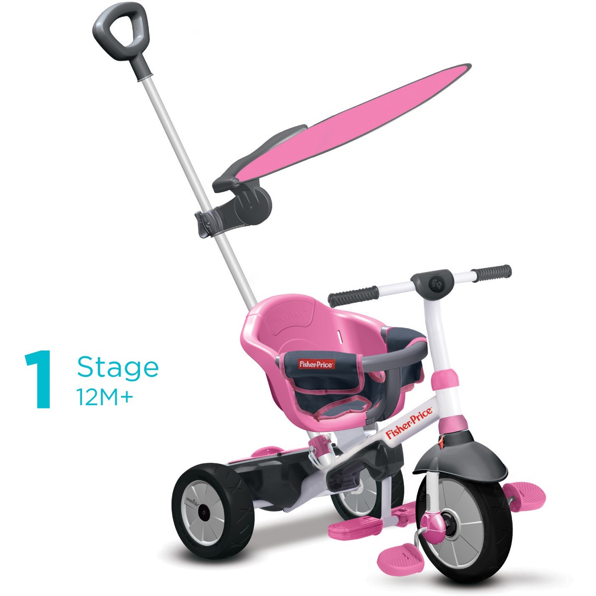 smart trike pink and grey